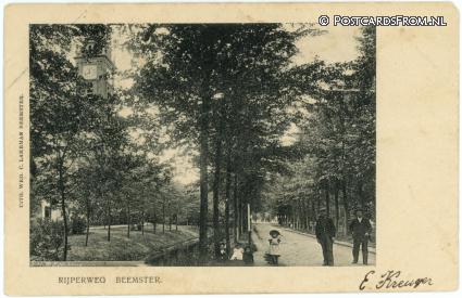 Beemster, Rijperweg ansichtkaart: Beemster, Rijperweg