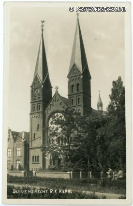 Duivendrecht, R.K. Kerk ansichtkaart: Duivendrecht, R.K. Kerk