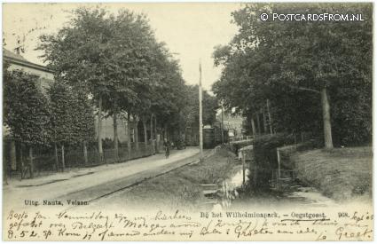 Oegstgeest, Bij het Wilhelminapark ansichtkaart: Oegstgeest, Bij het Wilhelminapark