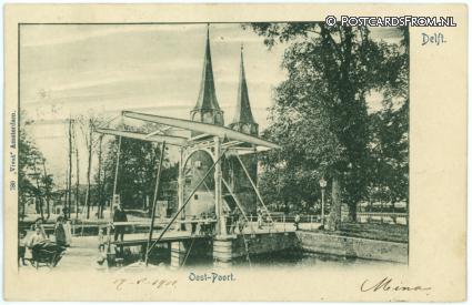 ansichtkaart: Delft, Oost-Poort
