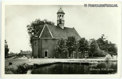 ansichtkaart: Uithoorn, N.H. Kerk