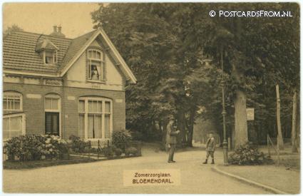 ansichtkaart: Bloemendaal, Zomerzorglaan. Boschhoek