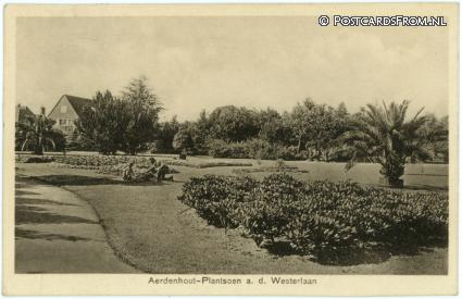 ansichtkaart: Aerdenhout, Plantsoen a.d. Westerlaan