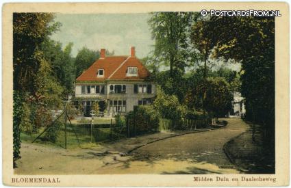 Bloemendaal, Midden Duin en Daalscheweg ansichtkaart: Bloemendaal, Midden Duin en Daalscheweg