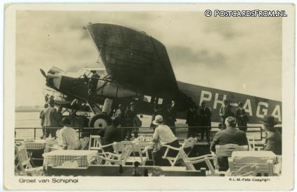 Schiphol, Groet van ansichtkaart: Schiphol, Groet van
