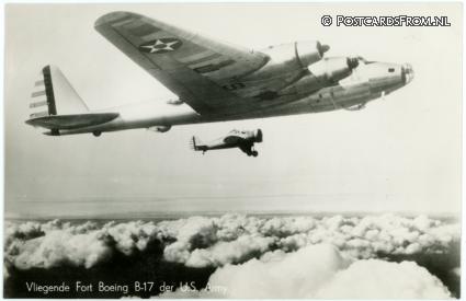 ansichtkaart: --, Vliegende Fort Boeing B-17 der U.S. Army