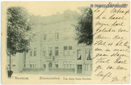 ansichtkaart: Haarlem, Diaconessenhuis