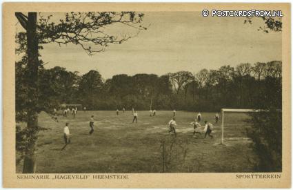 ansichtkaart: Heemstede, Seminarie 'Hageveld' Sportterrein