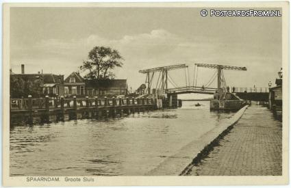 Spaarndam, Groote Sluis ansichtkaart: Spaarndam, Groote Sluis