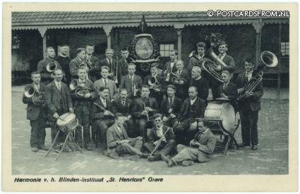 ansichtkaart: Grave, Harmonie v.h. Blinden-Instituut 'St. Henricus'