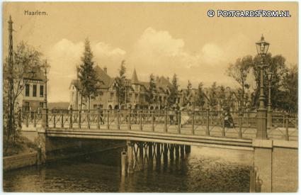 Haarlem, Brug Statenbolwerk-Schotersingel ansichtkaart: Haarlem, Brug Statenbolwerk-Schotersingel