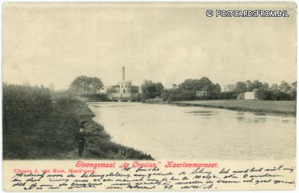 ansichtkaart: Haarlemmermeer, Stoomgemaal 'de Crucius'