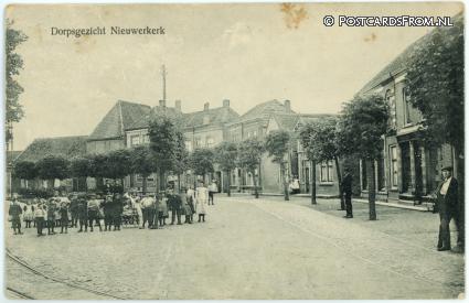 ansichtkaart: Nieuwerkerk, Dorpsgezicht