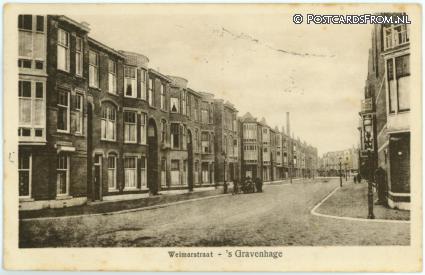 ansichtkaart: 's-Gravenhage, Weimarstraat