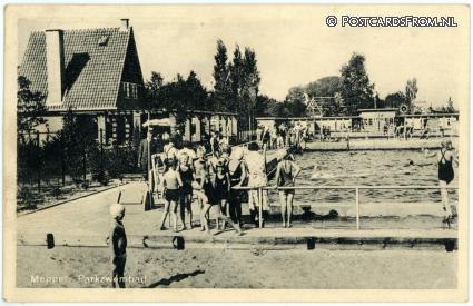Meppel, Parkzwembad ansichtkaart: Meppel, Parkzwembad