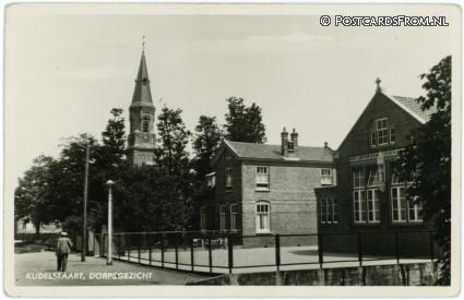 ansichtkaart: Kudelstaart, Dorpsgezicht