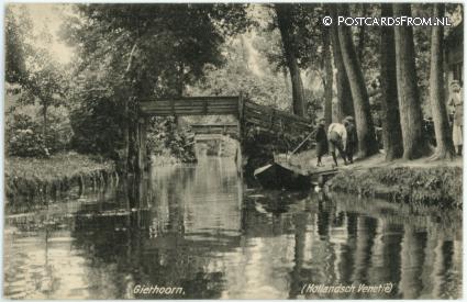 Giethoorn, Hollandsche Venetie ansichtkaart: Giethoorn, Hollandsche Venetie