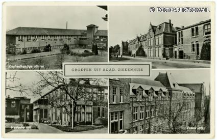Groningen, Acad. Ziekenhuis. Oogheelkunde- Medische afd. - Zenuw afd. ansichtkaart: Groningen, Acad. Ziekenhuis. Oogheelkunde- Medische afd. - Zenuw afd.