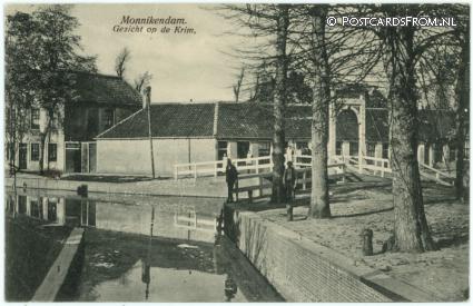 Monnickendam, Gezicht op de Krim ansichtkaart: Monnickendam, Gezicht op de Krim