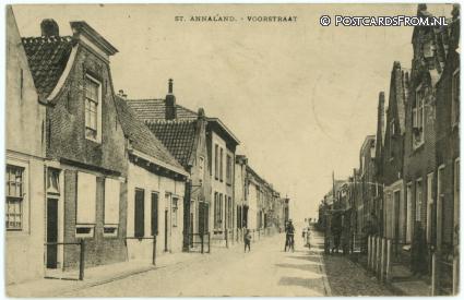 ansichtkaart: Sint-Annaland, Voorstraat