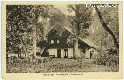 ansichtkaart: Santpoort, Achterzijde Zwitsershuis
