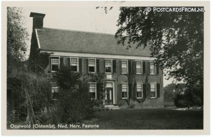 ansichtkaart: Oostwold Scheemda, Ned. Herv. Pastorie