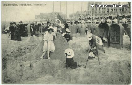 Scheveningen, Strandvermaken. Strandstoelen ansichtkaart: Scheveningen, Strandvermaken. Strandstoelen