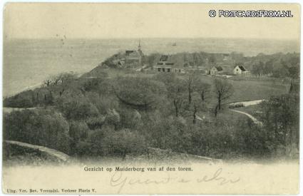 Muiderberg, Gezicht van af de Toren ansichtkaart: Muiderberg, Gezicht van af de Toren