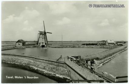 Texel, Molen 't Noorden ansichtkaart: Texel, Molen 't Noorden