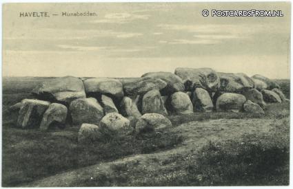 ansichtkaart: Havelte, Hunebedden