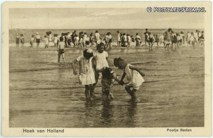 ansichtkaart: Hoek van Holland, Pootje Baden