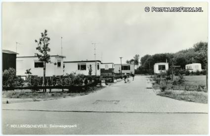 ansichtkaart: Hollandscheveld, Salonwagenpark