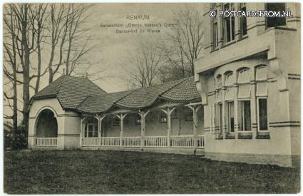 ansichtkaart: Renkum, Sanatorium Oranje Nassau's Oord. Dames-hal 2e Klasse