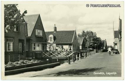 ansichtkaart: Zaandijk, Lagedijk
