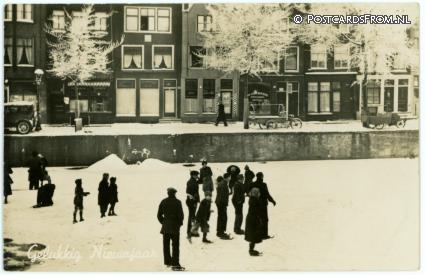 Amsterdam, Gelukkig Nieuwjaar. City Kapper. De Vischmarkt - N. Schelvis ansichtkaart: Amsterdam, Gelukkig Nieuwjaar. City Kapper. De Vischmarkt - N. Schelvis