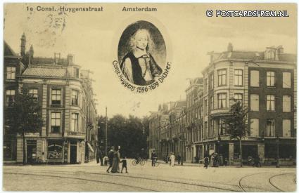 ansichtkaart: Amsterdam, 1e Const. Huygensstraat 1596-1679 Dichter