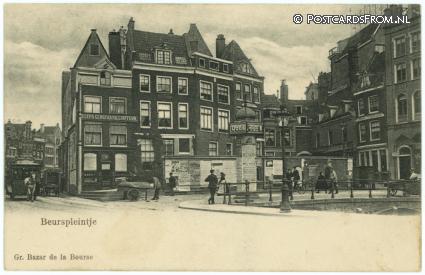 Amsterdam, Beurspleintje ansichtkaart: Amsterdam, Beurspleintje