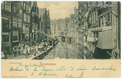 ansichtkaart: Amsterdam, Achterburgwal