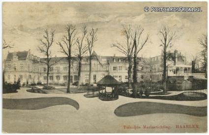 ansichtkaart: Haarlem, Tuinzijde Mariastichting