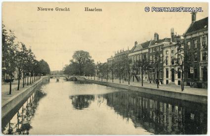 ansichtkaart: Haarlem, Nieuwe Gracht