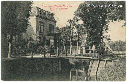 ansichtkaart: Middenbeemster, Groet uit