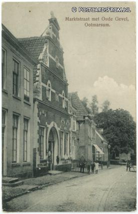 ansichtkaart: Ootmarsum, Marktstraat met Oude Gevel