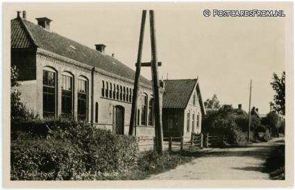 ansichtkaart: Vollenhove, Chr. School. Heetveld