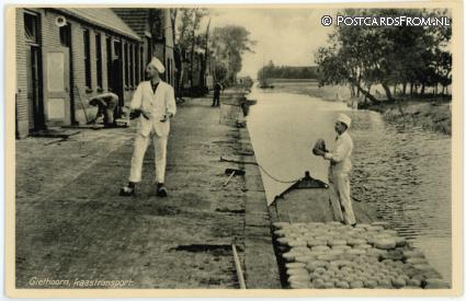 ansichtkaart: Giethoorn, Kaastranspoort