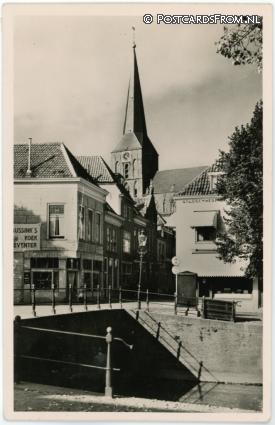 ansichtkaart: Kampen, Burgwal met Venestraat en Boven-Toren