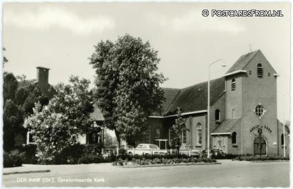 ansichtkaart: Den Ham OV, Gereformeerde Kerk