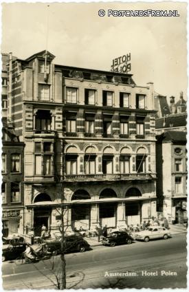 Amsterdam, Hotel Polen ansichtkaart: Amsterdam, Hotel Polen