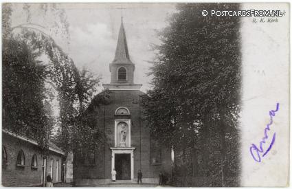 Bergschenhoek, R.K. Kerk ansichtkaart: Bergschenhoek, R.K. Kerk