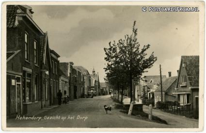 ansichtkaart: Hekendorp, Gezicht op het Dorp