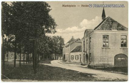 Helden, Marktplein ansichtkaart: Helden, Marktplein